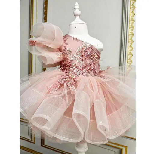 Exquisite Embroidered Evening Gown for Children