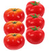 Lifelike 6-Piece Faux Tomato Collection - Realistic Decorative Props for Home and Retail Spaces