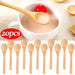 Bamboo Wooden Spoons Set for Serving and Cooking - 1/5/10/20 Pcs Kitchen Utensils