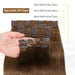 Invisible Seamless Clip-In Human Hair Extensions - 8 Piece Set, 100G/120G, 12-22 Inch Lengths