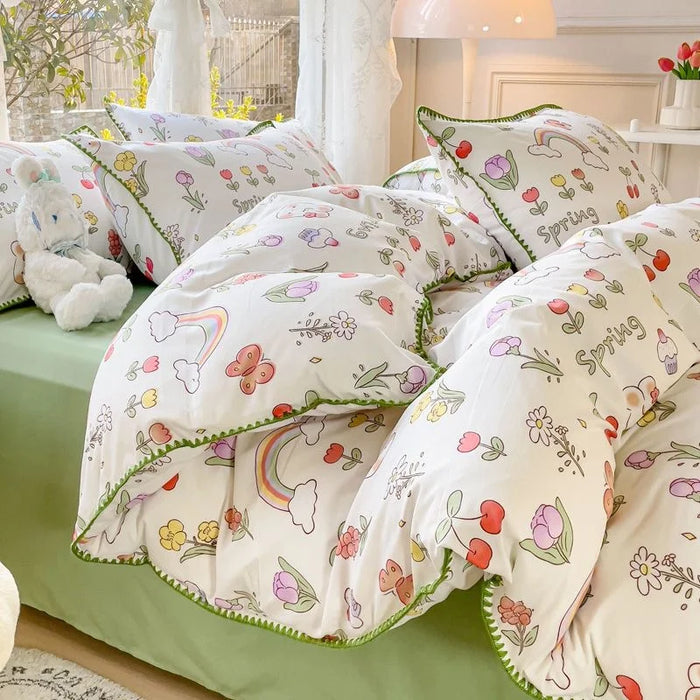 Pastoral Girls Flower Bedding Sets