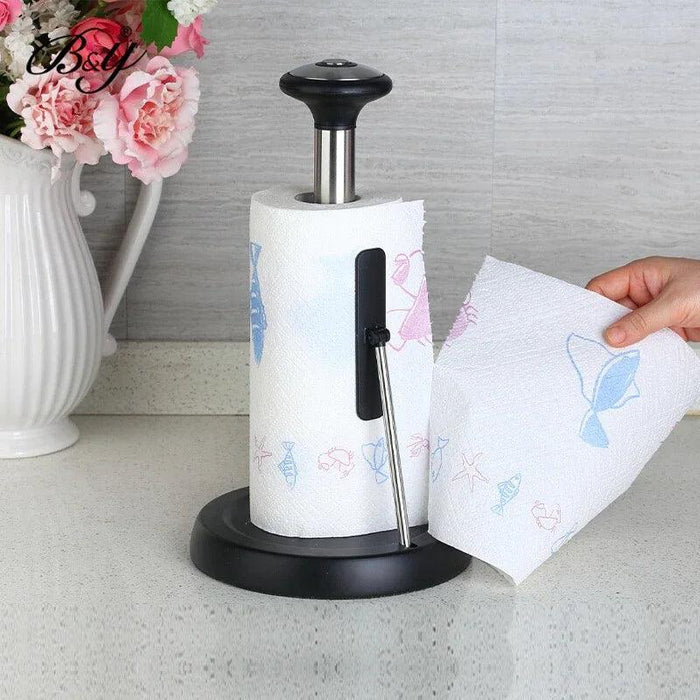 Elegant Stainless Steel Paper Roll Dispenser for Kitchen and Bathroom