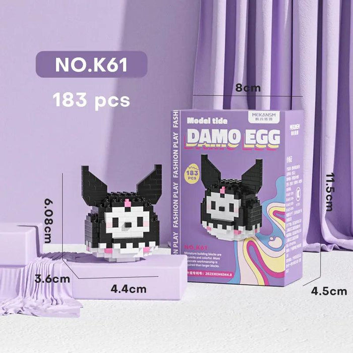 Sanrio Character Building Block Set - Whimsical Decor and Creative Play for Girls