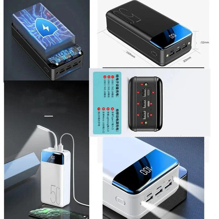 Powerful Portable Charger with Built-in LED Flashlight