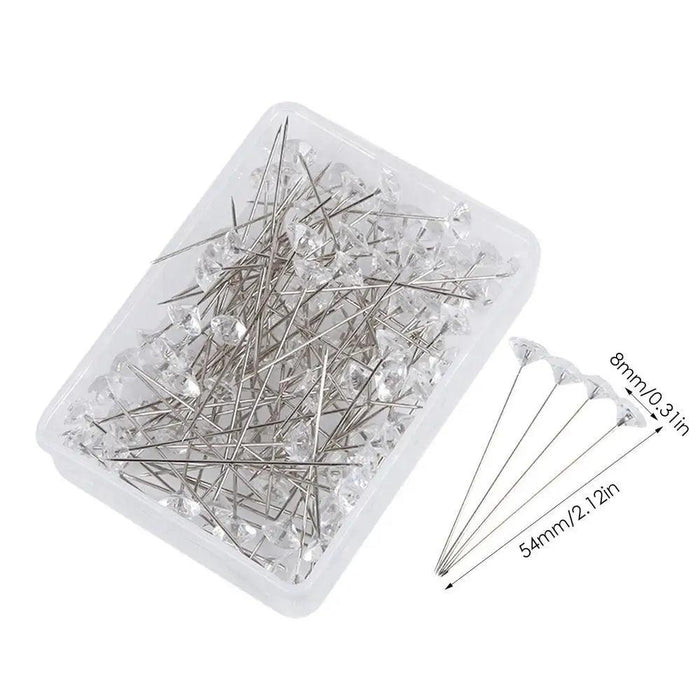 Elegant Pearl Head Sewing Pins Set - 100 Premium Pins for Crafting and Wedding Decor