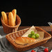 Elegant Imitation Rattan Snack and Dessert Serving Plate for Afternoon Gatherings