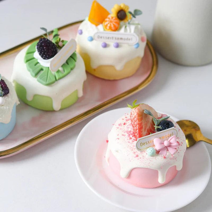 Realistic Dessert Cup Ornaments Set - 1/6PCS Simulation Cake Props for Stunning Photography and Decoration