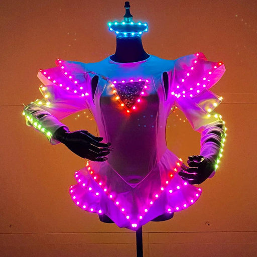 Glow in the Dark LED Tutu Dress Set with Remote Control - Ideal for Nightlife Adventures