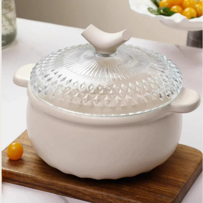 Premium Glass Ceramic Casserole Pot - Your Essential Kitchen Companion for Masterful Cooking