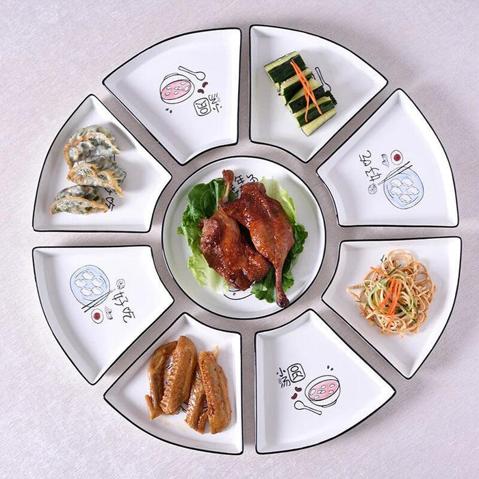 Elegant Asian Ceramic Dining Collection - Chic Tableware for Home and Special Events