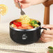 Insulated 1000ml Ramen Bowl with Integrated Phone Holder - Ideal for Soups, Salads, and Travel Dining