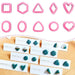 10-Piece DIY Geometric Clay Cutters for Unique Earring Designs - Soft Polymer Molds Set