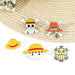 Anime Lover's One Piece Character Enamel Pins Collection - Stylish Jewelry Set for Fans