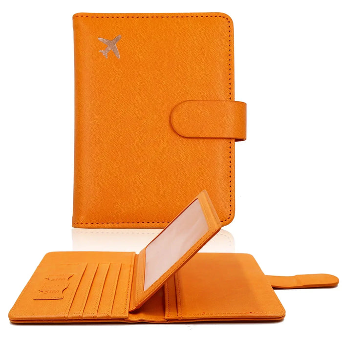 Stylish RFID-Blocking Passport Holder with Card Organizer for Travelers