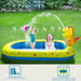 Adorable Dinosaur Inflatable Kids' Splash Fountain - 3-in-1 Backyard Water Sprinkler Toy for Summer Fun