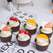 6 Piece Lifelike Cupcake Décor Set for Food Photography and Kid's Gifts - Ideal for Refrigerator Showcase