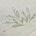 Tulip Elegance Cross-Stitch Table Runner - Exquisite Floral Embroidery - Natural Rustic Appeal - 72" - Perfect for Home, Airbnb, Hotel