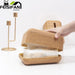 Elegant Walnut Tissue Holder for Modern Workspace Chic