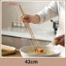 Sophisticated Extra Long Beech Wood Japanese Cooking Chopsticks - Slip-Resistant for Noodles and Frying