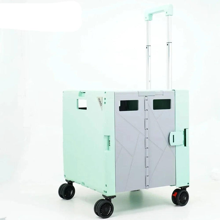 Shopping Made Easy: Versatile Trolley with Smooth Rolling Wheels