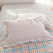 Pastoral Elegance: Embroidered Floral Cotton Bedding Set with Ruffled Details - Duvet Cover, Flat & Fitted Sheets, Pillowcases