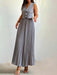 Sophisticated 2-Piece Floral Waistcoat and Flowing Skirt Set for Women