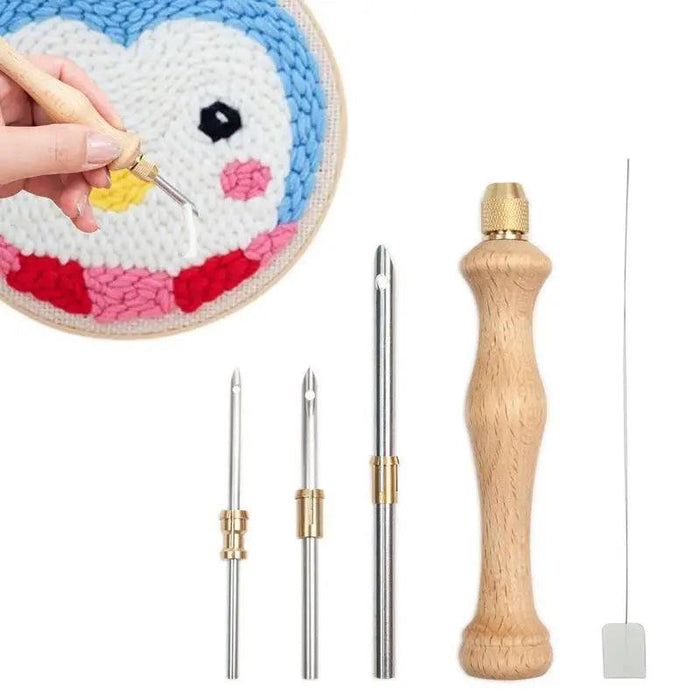 Adjustable Punch Needle Craft Kit for Creative DIY Embroidery and Projects