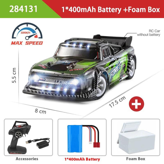 WLtoys 1:28 Mini 4WD Electric RC Drift Car - 30KM/H Remote Control Racing Toy for Kids and Enthusiasts