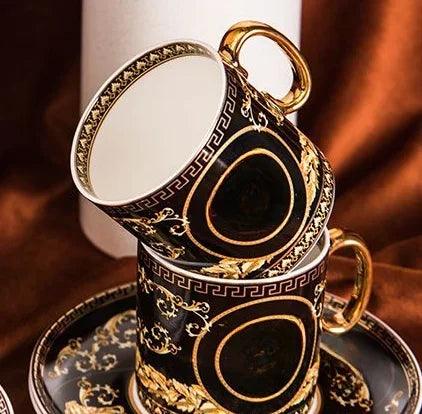 Exquisite Bone China Coffee Duo Set