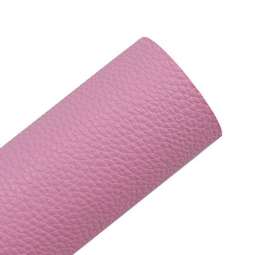 Vibrant Rainbow Litchi Textured PU Leather Sheet for Creative Crafting