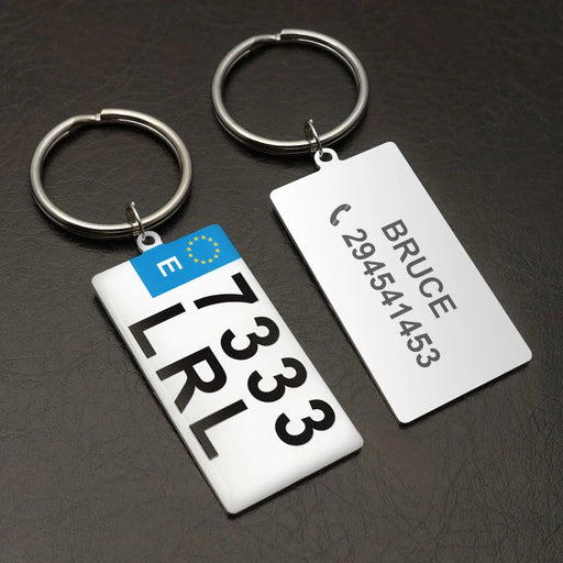 Customizable Car Plate Keychain - Thoughtful Gift for Auto Lovers