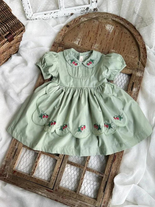 Elegant Spanish Lolita Toddler Dress - Ideal for Birthdays and Eid Celebrations