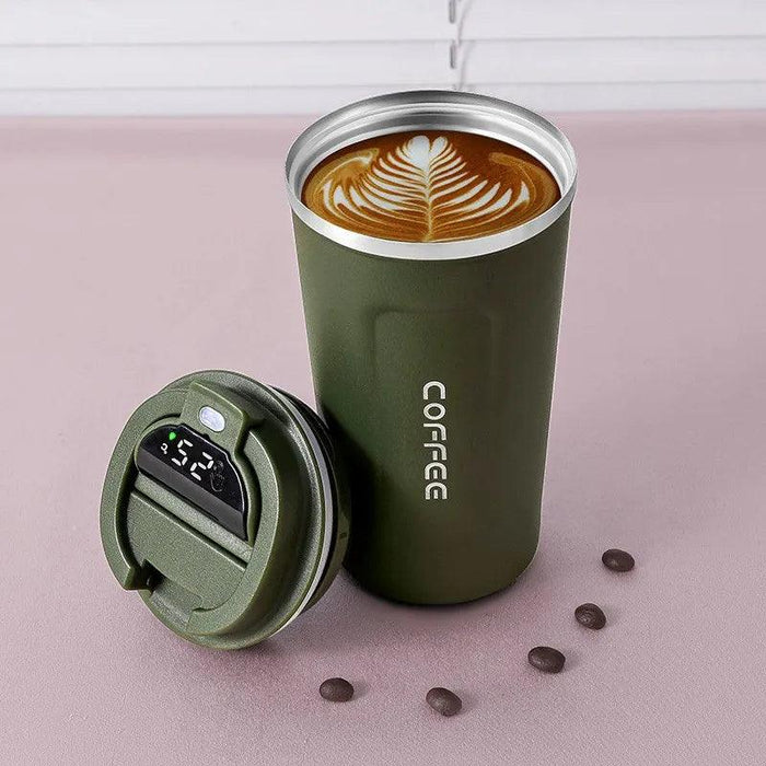 Smart LED Temperature Display Thermal Coffee Mug - 380/510ml Stainless Steel Insulated Cup