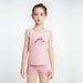 Cute Pink Cotton Sleeveless Summer Tank Top for Girls Aged 3-8 Years