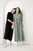 Breezy 3/4 Sleeve Cotton Maxi Dress | Comfortable Summer Gauze Dress with Inner Lining