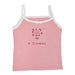 Cute Pink Cotton Sleeveless Summer Tank Top for Girls Aged 3-8 Years