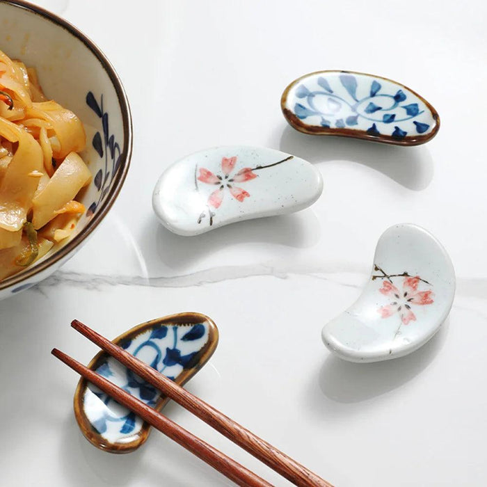 Chic Japanese Ceramic Chopstick Rest - Enhance Your Dining Experience