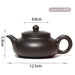 Handcrafted 140ml Yixing Purple Clay Teapot - Exquisite Zisha Kettle for Passionate Tea Aficionados