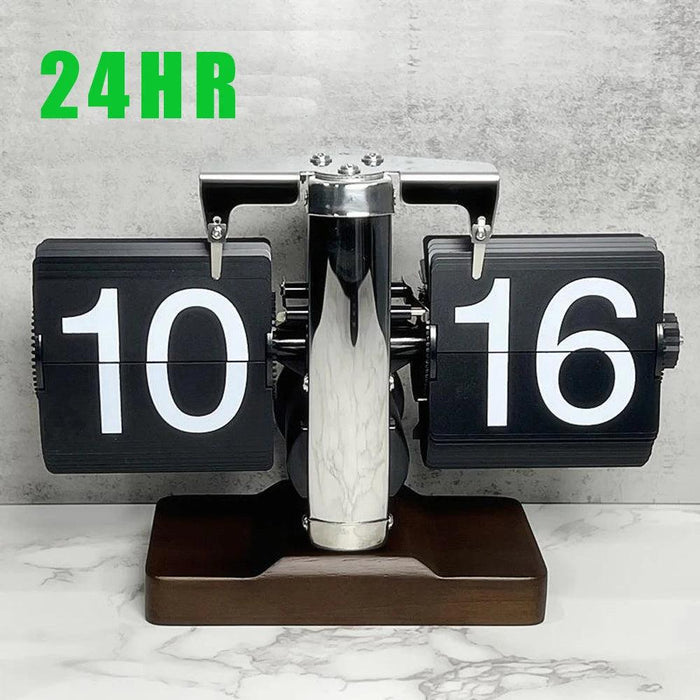 Chic Modern Flip Clock with Retro Charm - Ideal for Home and Office Decor