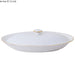 Sophisticated Ceramic Oval Platter for Seafood Serving with Lid