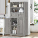 Versatile Multi-Purpose Storage Cabinet with Adjustable Shelves and Two Convenient Drawers