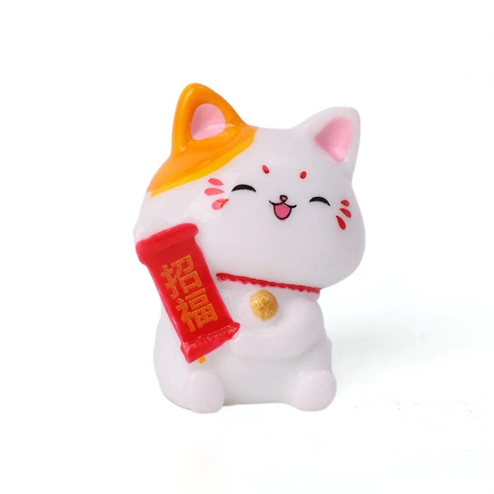 Lucky Cat Dashboard Charms - Maneki Neko Car Accessories for Good Fortune