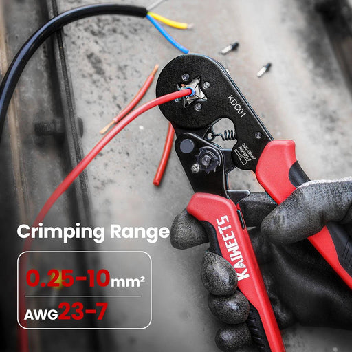 Precision Adjustable Crimping Tool Set with Quick Release Mechanism for Versatile Ferrules