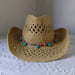 Lake Blue Western Cowboy Straw Hat Unisex with Adjustable Size
