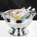 Deer Head Stainless Steel Ice Bucket - Stylish Beverage Chiller