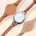 Elegant Cowhide Leather Watch Straps with Rose Steel Buckle - A Luxurious Women's Accessory