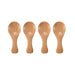 Eco-Friendly Mini Wooden Spice Spoons Bundle - Set of 4