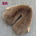 Luxury Fox Fur Winter Scarf with Versatile Detachable Collar - A Statement of Winter Elegance