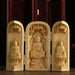 Exquisite Boxwood Carving of Thousand-Handed Guanyin with Elegant Packaging