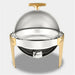 6L Stainless Steel Buffet Food Warmer with Innovative Flip-Top Lid